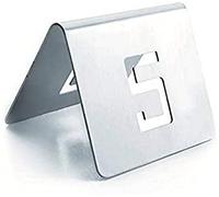 Lacor Lot de 12 chiffres pour tables – Argenté – 6 x 5 cm (6 x 6 x 7 cm)