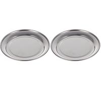 LACOR 61110 Sous Verre 10,5 cm Inox 18% Cr, Argent (Lot de 2)