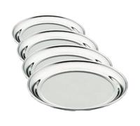 LACOR 61113 Dessous de Bouteille 13 cm Inox 18% Cr, Argenté (Lot de 4)
