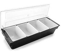 Lacor Boîte à épices 61134 – 4 x 750 ml avec couvercle – Argenté