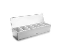 LACOR - 61146 - Récipient alimentaire, Polypropylène, Plastique ABS, Sans BPA, 6 récipients, Couvercle transparent, 450 ml, Acier inoxydable