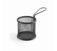 LACOR 61150 - Panier de service en entrées noir, Panier rond, Panier p...