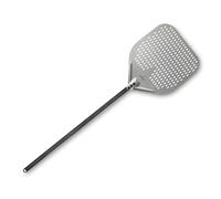 LACOR - 61466 - Pelle à Pizza Fuoco, 30 X 30 X 120 cm, Aluminium Anodisé, Base Perforée, Usage Professionnel, Convient aux Fours à Pierre, à Bois ou Électriques, Légère, Robuste et Maniable