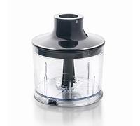 Lacor - R61678K - Hachoir pour fouet électrique Premium de Lacor (réf. 61678), lames en acier inoxydable 18/10, Récipient libre BPA, Ø 12 x 18 cm, noir brillant