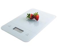 Lacor 61708 Balance électronique en verre, 5 kg, Blanc