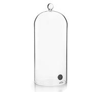 Lacor - 61812 - Hotte pour fumeur de cocktail, couvercle en verre avec valve, verre borosilicate, Max. 200ºC, Ø12,5 cm, Hauteur: 26,5 cm