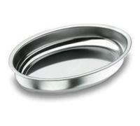 Lacor Plat à gratin 61828 – Ovale 28 cm – Argenté