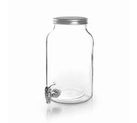Lacor - 61951 - Pot de distribution en verre - Buffet - Robinet intégré - Parfait pour l'eau, la limonade, le café glacé, le thé - Pichet passe au lave-vaisselle - 5.5 L.