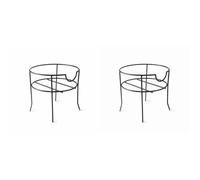 Lacor - 61955 - Support de carafe d’eau, Support de distributeur de boissons, Support de pichet avec réf. 61951, Nettoyage facile, Fil d’acier, résistant et durable, 19,5 x 18,5 cm, noir mat