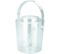 Lacor-62363-ACRYLIC D.WALL ICE BUCKET 3 LTS.LID+TONG, Blanc
