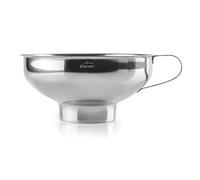 Lacor - 62517 - Entonnoir pour confiture en acier inoxydable 18/10, Entonnoir à col large Idéal pour transférer liquide, huile, confiture, Ø 13,5 x 6 cm, gris