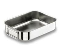 Lacor 62530A Plat à Rôtir A / T Inox.18 / 10 30X22 cm, Gris