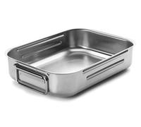 Lacor 62530A Plat à Rôtir A / T Inox.18 / 10 30X22 cm, Gris