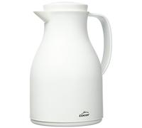Lacor Carafe isotherme 62575 – sans BPA, double paroi avec couche de verre, blanc mat 1 L