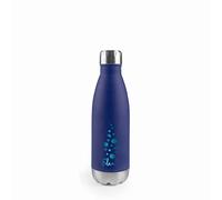 Lacor - 62588 - Bouteille en Acier Inoxydable Edan, Bouteille d'eau, Double paroi d'isolation, Bouchon à vis, sans BPA, capacité 0,5 L, Bleu Marine