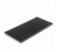 Lacor Tapis 62627 – 100% antidérapant en caoutchouc thermoplastique 30×15×1,8 cm Sans BPA Noir