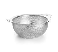 Lacor - 62731 - Égouttoir en Acier Inoxydable 18/10, Diamètre 15 cm, avec Poignées, 100% Empilable, Passe au Lave-vaisselle et Utilisation Professionnelle dans la Cuisine