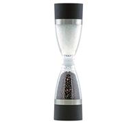 Lacor 62816 Salière avec Poivrière Doble Acrylique 18 cm, Noir