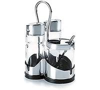 LACOR 62867 Salt-Pepper-senfkanne Set, Silver