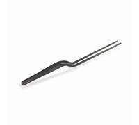 Lacor - 62874 - Pinces de cuisine de précision pour placage Titan Black, Acier inoxydable 18/10, Poignée antidérapante, Qualité maximale, Longueur 16 cm, Noir mat