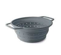 Lacor - 62884 - Égouttoir pliable, passoire de cuisine, avec poignées, gain de place, multifonctionnel, passe au lave-vaisselle, résistant et léger, silicone, sans BPA, Ø20 cm