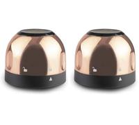 Lacor 63055 Bouchon d'étanchéité pour champagne, conserve le goût et l’arôme, conserve les bulles, verrouillage rotatif, cuivre, ABS (Lot de 2)