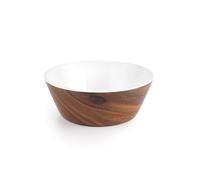 Lacor - 63080 - Bol rond en bois, mélamine de haute qualité, aspect bois naturel, léger et résistant, sans BPA, lavable au lave-vaisselle, empilable, Ø12.5 cm, capacité 0.3L