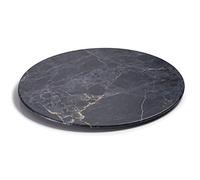 Lacor Plateau rond 63180 – Mélamine Ø 35 x 3 cm Sans BPA Finition marbre Gris
