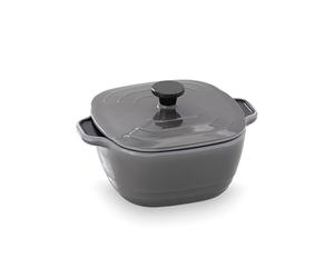 Lacor - 63202 - Mini Cocotte Serve Rouge, Mélamine de haute qualité, 100% sans BPA, Contenance de 350 ml, Résistant, Hygiénique et facile à nettoyer, Passe au lave-vaisselle, Couleur grise