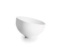 Lacor - 63286 - Bol en mélamine blanche, 100% sans BPA, empilable, design élégant, lavable au lave-vaisselle, diamètre 19 cm, hauteur 11,5 cm.