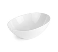 LACOR - 63292 - Bol incliné classique, Mélamine, Sans BPA, Passe au lave-vaisselle, Empilable, Ø 30 cm, Blanc