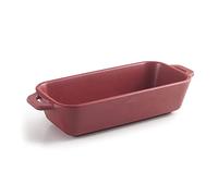 Lacor - 63395 - Casserole mini rectangulaire sans couvercle, fabriquée en mélamine, passe au lave-vaisselle, sans BPA, 18 x 8,5 cm, 480 ml, rouge