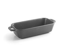 Lacor - 63399 - Casserole mini rectangulaire sans couvercle, fabriquée en mélamine, passe au lave-vaisselle, sans BPA, 18 x 8,5 cm, 480 ml, gris