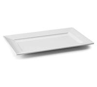 LACOR - 63533 - Plateau rectangulaire en mélamine Classique 30 x 21 x 3 cm- Blanc