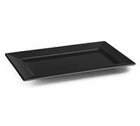 LACOR - 63543 - Plateau rectangulaire en mélamine Classic 30 x 21 x 3 cm - Noir