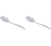 Lacor 63601-Cuillère Droite en mélamine Classique-25 cm-Blanc (Lot de 2)