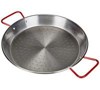 Lacor 63631 - Poêle paella en fer Steel Pro 30 cm. Qualité professionnelle | Ustensile professionnel durable; conçu pour un rendement optimal y nettoyage rapide et facile au lave-vaisselle