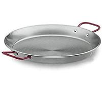 Lacor 63661 Plat à Paëlla en Tole Acier 60 cm, Noir | Ustensile professionnel durable; conçu pour un rendement optimal y nettoyage rapide et facile au lave-vaisselle