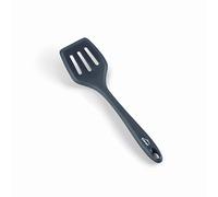 Lacor - 64468 - Spatule de cuisine grise, Spatule perforée, Silicone, Ustensiles de cuisine, Poignée ergonomique, Antiadhésif, Résistant aux hautes températures, Lave-vaisselle, Longueur 29 cm