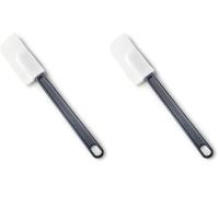Lacor - 64490 - Spatule en Silicone, Spatule en Pot, Silicone, ABS, Tête Flexible et Malléable, Poignée Ergonomique, Hygiénique, Lavable au Lave-vaisselle, Sans BPA, Dimensions: 33.5 cm (Lot de 2)