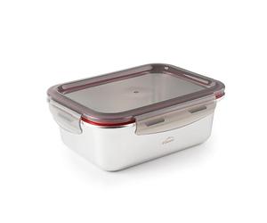 Lacor 64611 - Récipient rectangulaire Ecoinox, acier inoxydable... | Fabriqué en acier inoxydable de qualité alimentaire; haute résistance à la corrosion et usure quotidienne