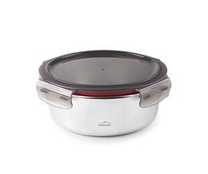Lacor 64615 - Contenant alimentaire Ecoinox rond, acier inoxydable... | Fabriqué en acier inoxydable de qualité alimentaire; haute résistance à la corrosion et usure quotidienne