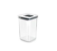 Lacor - 64621 - Récipient pour aliments secs, Couvercle hermétique avec fermeture en silicone, Empilable, Sans BPA, Capacité de 1 litre.