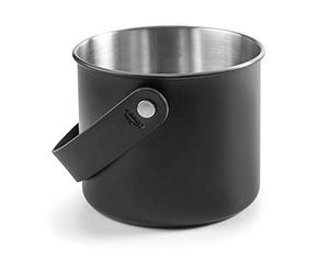 Lacor 65414 65414-Moon Black Ice Bucket, Stainless Steel, 14 cm, 18/10 Steel