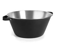 Lacor 65450 - Bain noir de la Lune, acier inoxydable 18/10, 50 cm