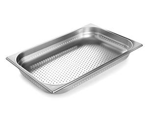 Lacor 66067Z - GN - Bac perforé 2/1, acier inoxydable, 530x650 mm