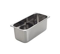 LACOR 66175, bac, plateau en acier inoxydable 18/10, conserve la glace, bords profilés, empilable, passe au lave-vaisselle, 360 x 165 x 150 mm