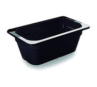 Lacor 66410J - Mélamine noire Bac gn 1/4 265x162x100 | Ustensile professionnel durable; conçu pour un rendement optimal y nettoyage rapide et facile au lave-vaisselle