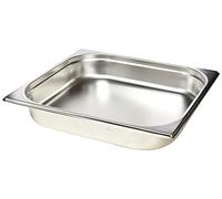 Lacor 66565Z - GN - Bac 2/3, acier inoxydable, 5'50 L | Fabriqué en acier inoxydable de qualité alimentaire; haute résistance à la corrosion et usure quotidienne