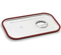 Lacor 66904Z GN 66904Z Couvercle avec joint en silicone pour seau 1/3 poignée, Acier inoxydable